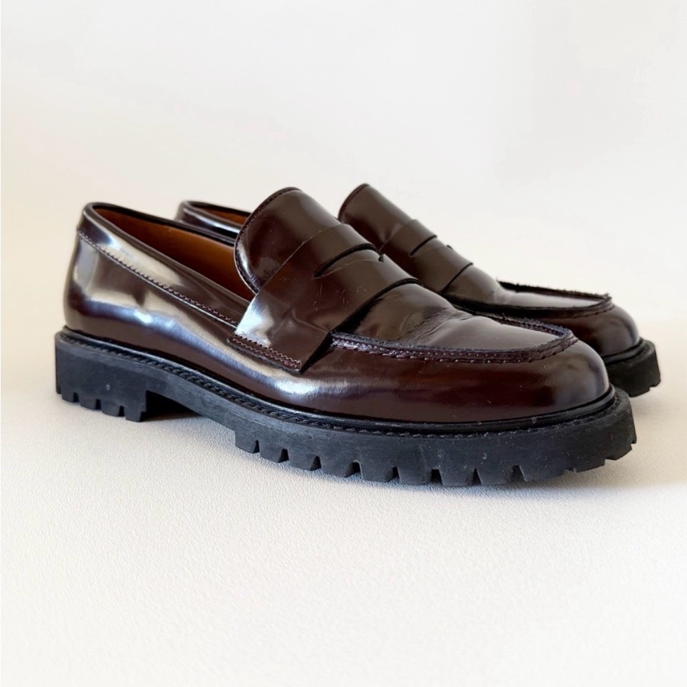 Thursday Boot Company Penny Loafers Leather Classic Chic Preppy Minimalist 8.5 - Picture 3 of 5